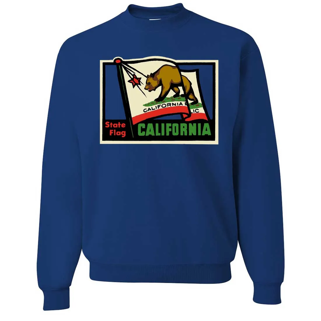 California Vintage State Flag Crewneck Sweatshirt