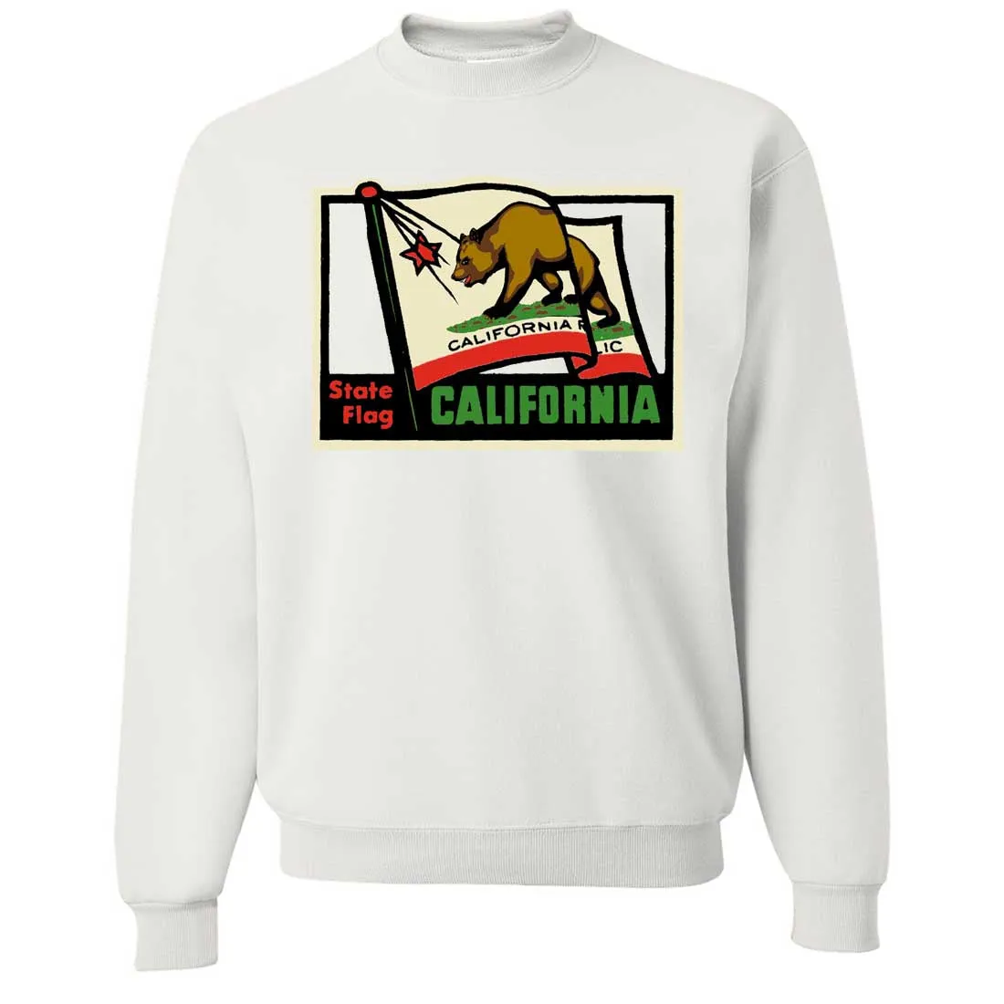 California Vintage State Flag Crewneck Sweatshirt