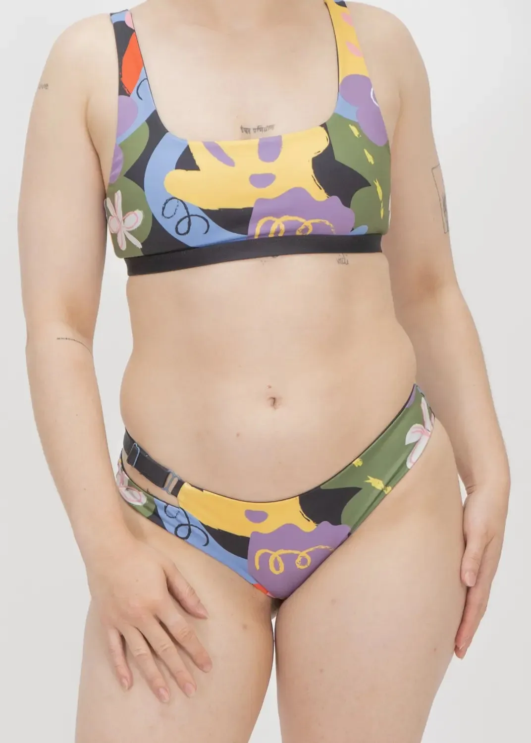 Caparica Bikini Hose mit Pop Blossom Print