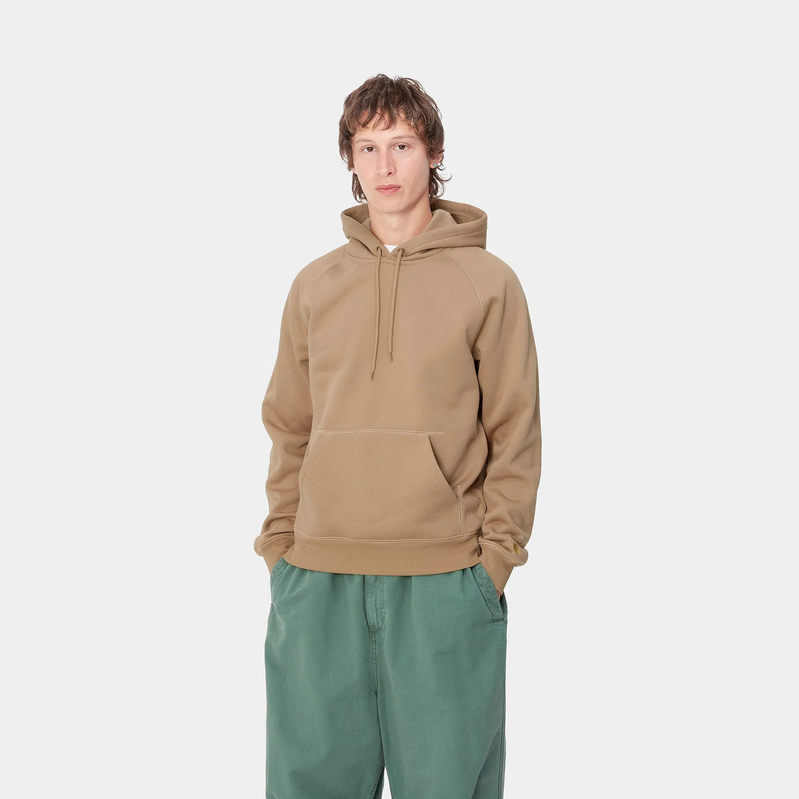 Carhartt WIP Hooded Chase Sweatshirt - Peanut