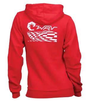 Checker Wave Ladies Zip Hooded Sweatshirt