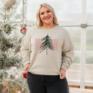 CHECKERS TREE CREWNECK SWEATSHIRT