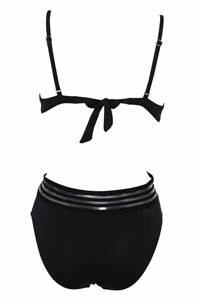 chicindress Black Sexy Backless Ladies Swimsuit