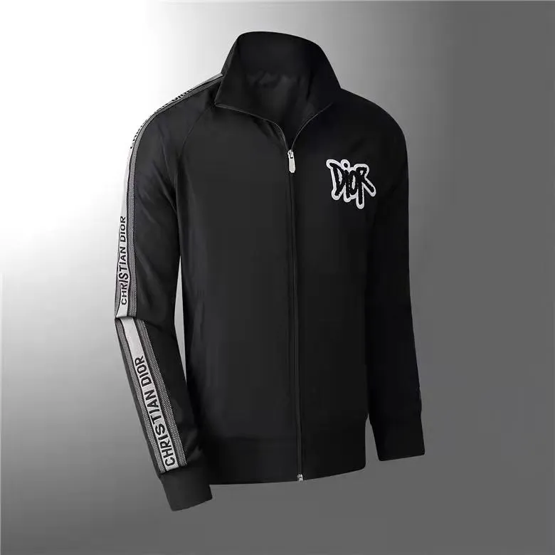Christian Dior Men's-Poly-Jackets Black|Side Lettering