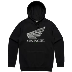 CHROME WINGS HOODIE - BLACK