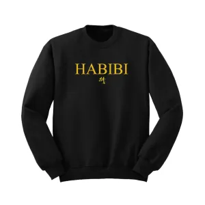 Classic Black and Gold Habibi Crewneck