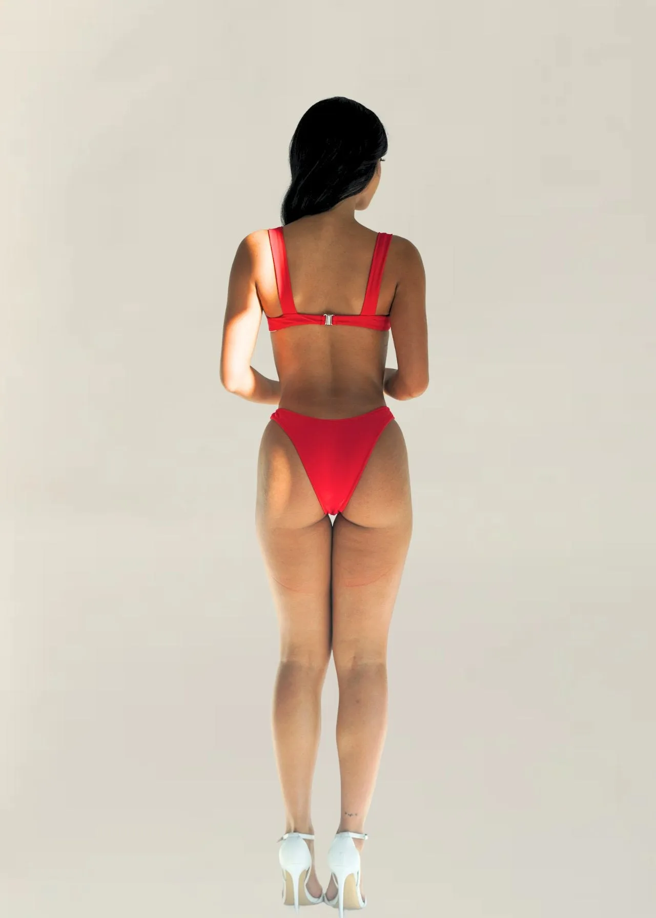 Cleo Bikini Bottom in Red