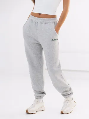 Cloud Print Sweatpants - Marl Grey