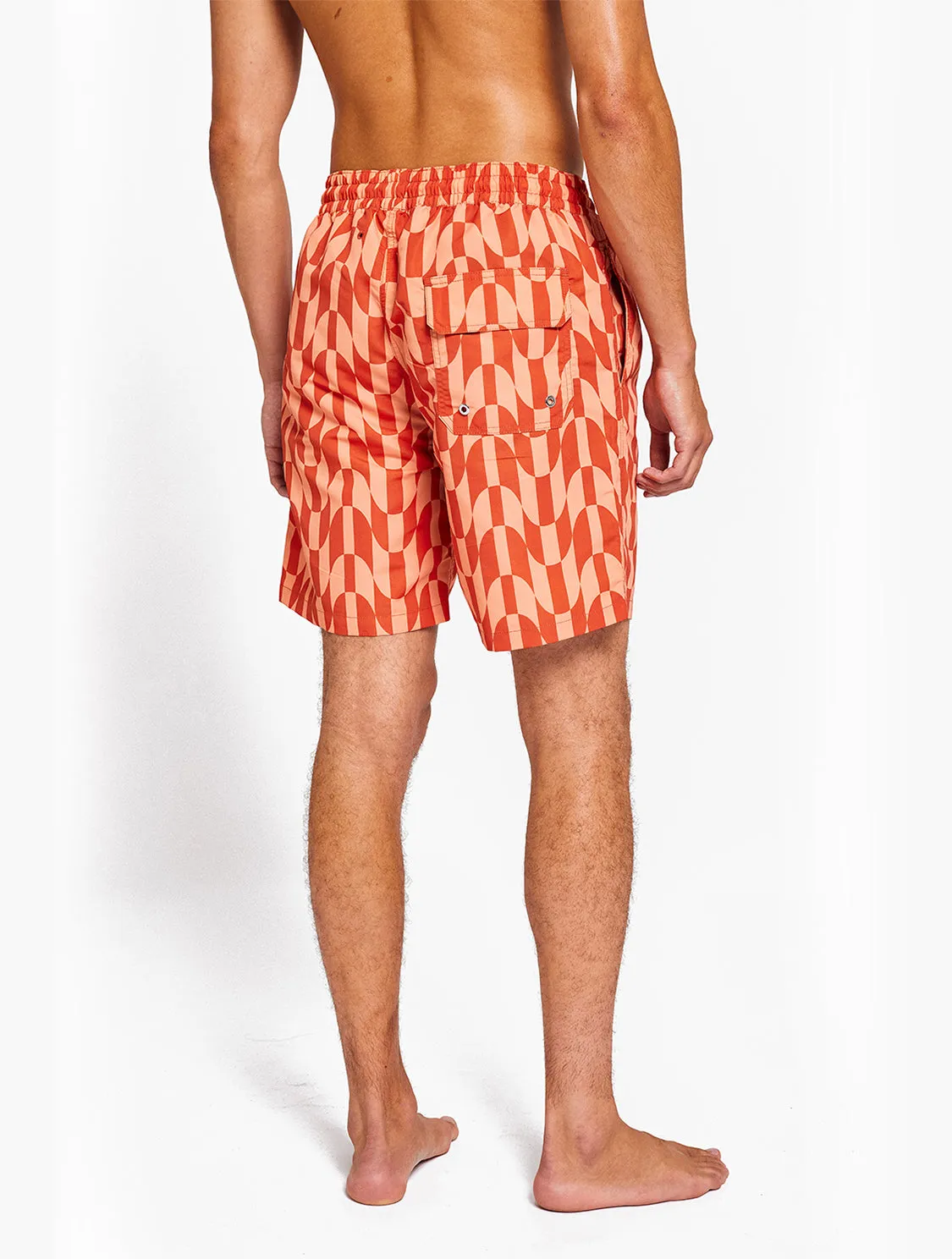 COPACABANA CHECKERED BOARD SWIM SHORTS