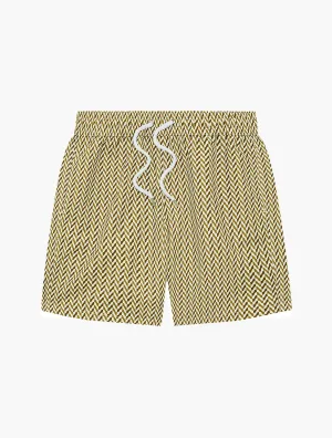 COPACABANA HERRINGBONE BOARD SWIM SHORTS