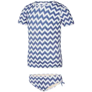 Crete Girls Rash Shirt Set - Indigo Blue