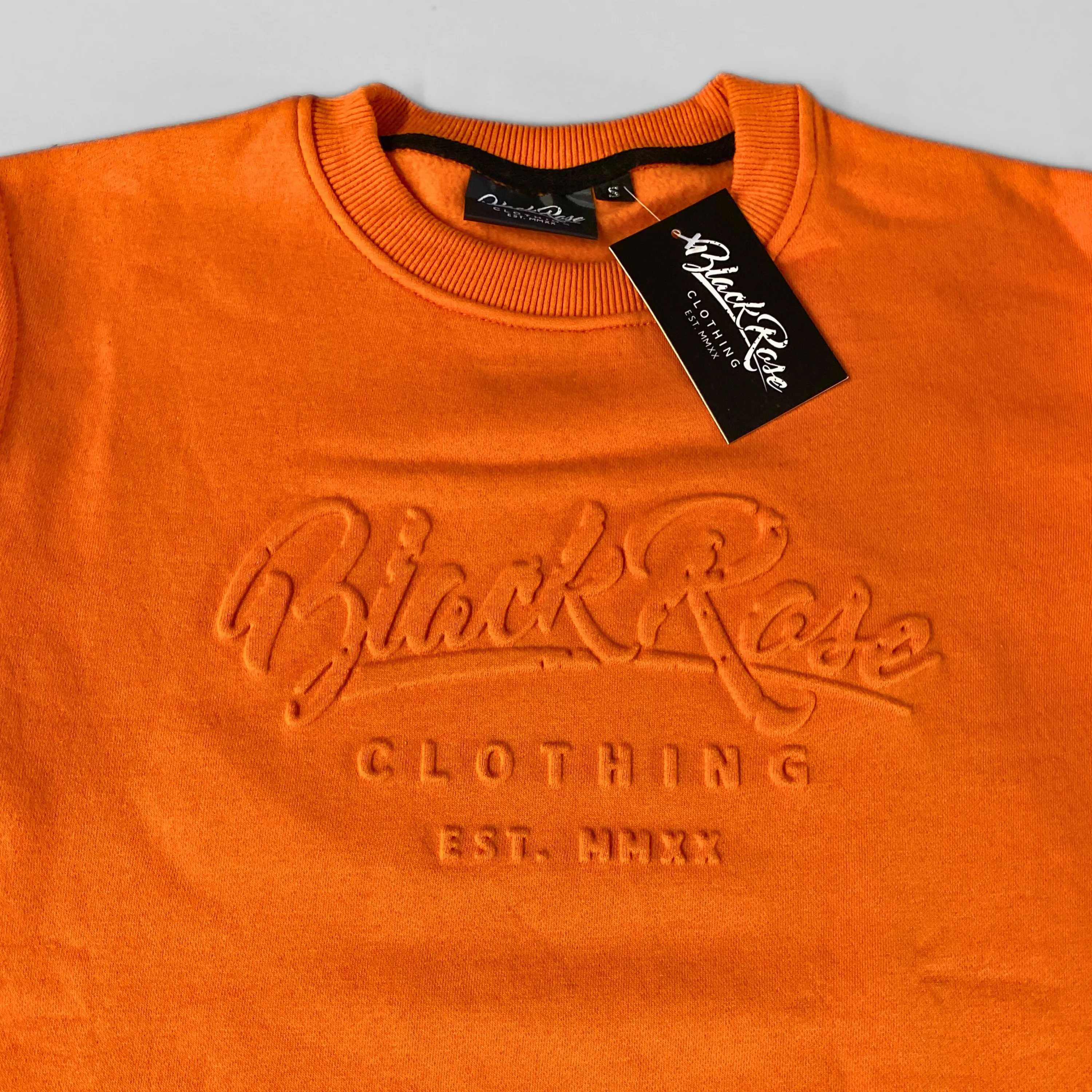 Custom Embossed Or Debossed Crewneck Sweatshirts