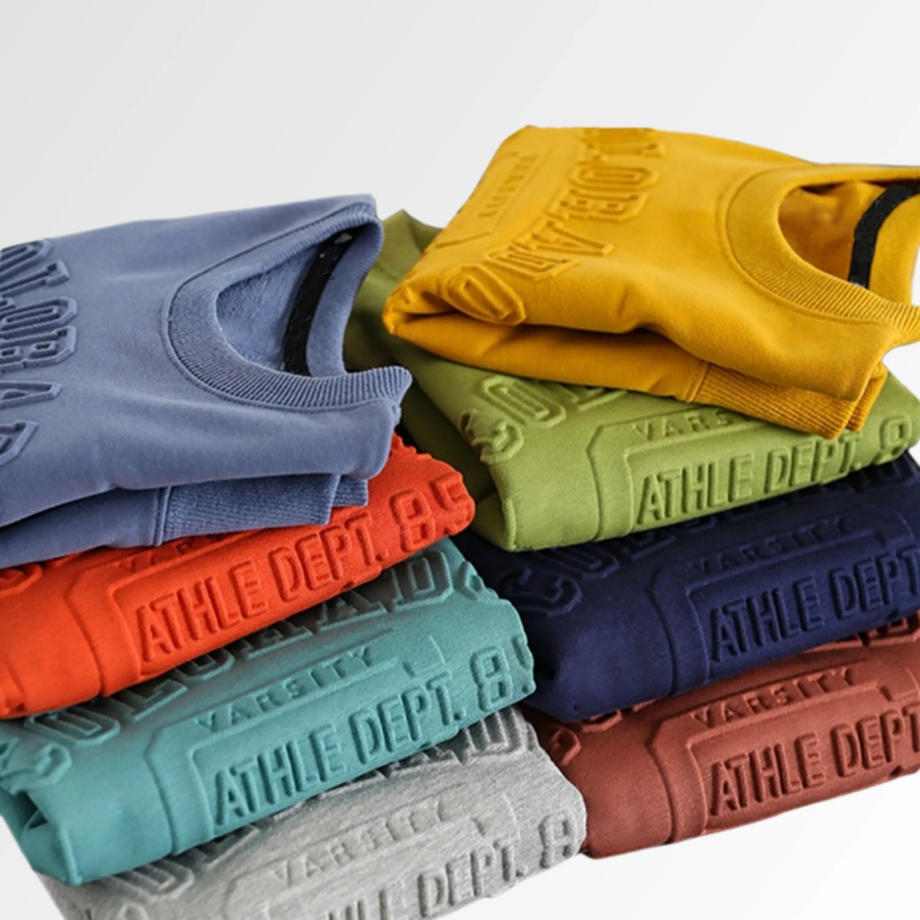 Custom Embossed Or Debossed Crewneck Sweatshirts