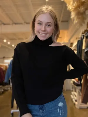 Cut Out Turtleneck