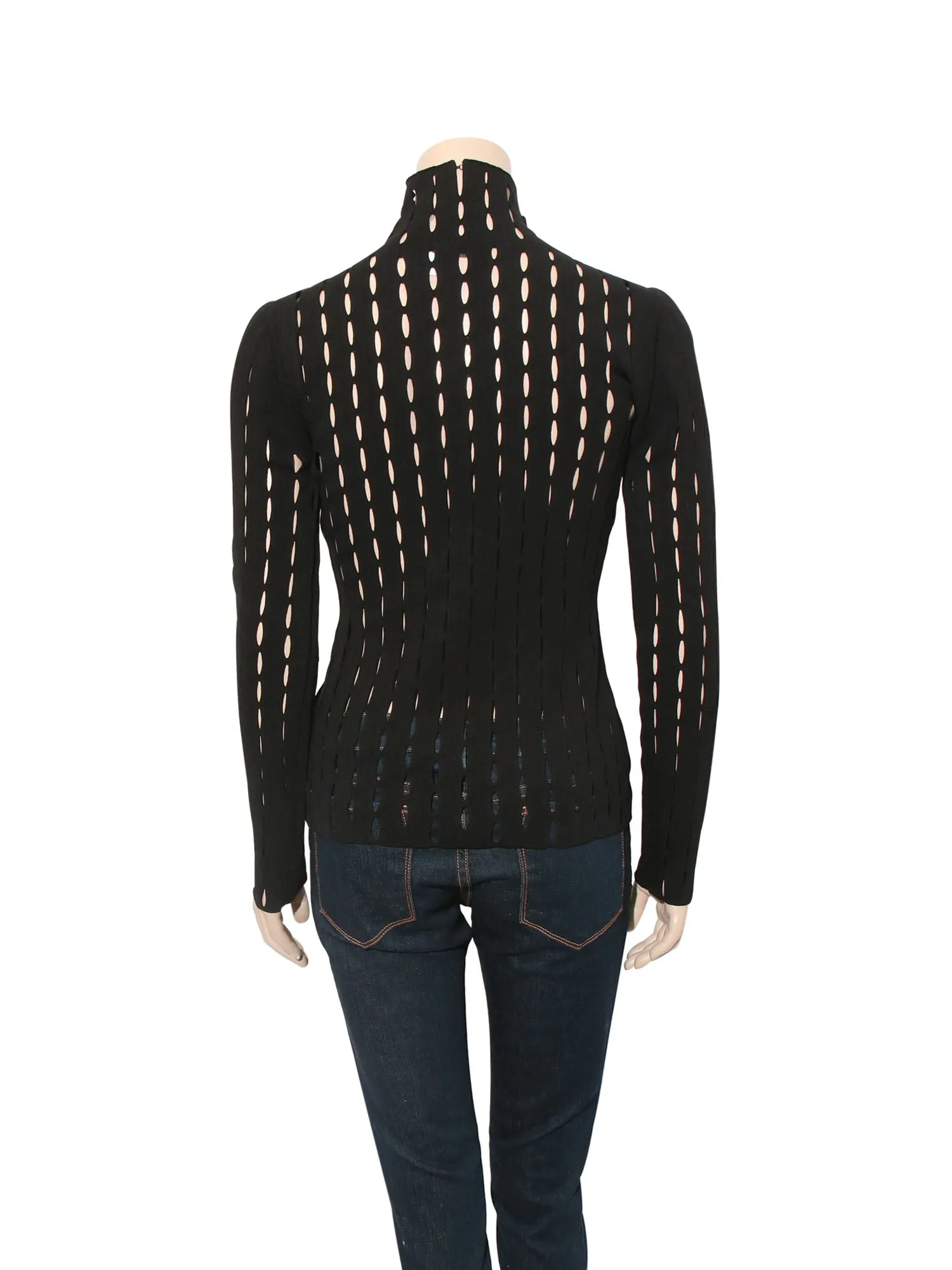 Cut-Out Turtleneck