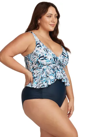 Dark Navy Botticelli High Waist Swim Pant