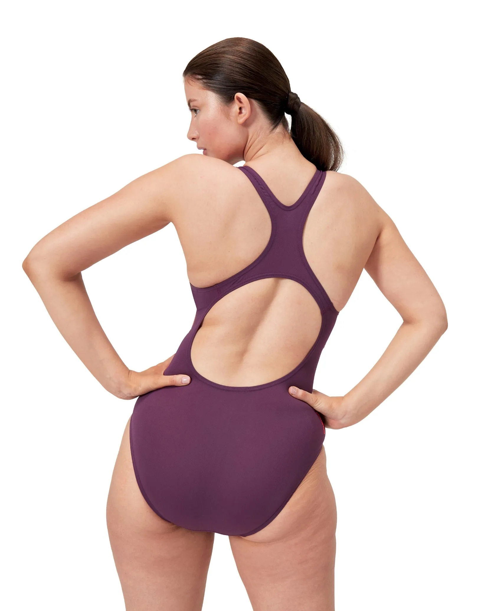 Digital Placement Medalist Swimsuit - Purple/Orange
