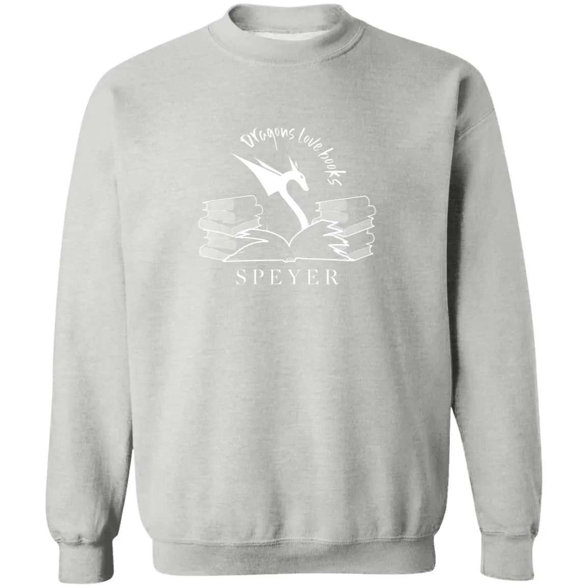 Dragons Love Books Crewneck Sweatshirt