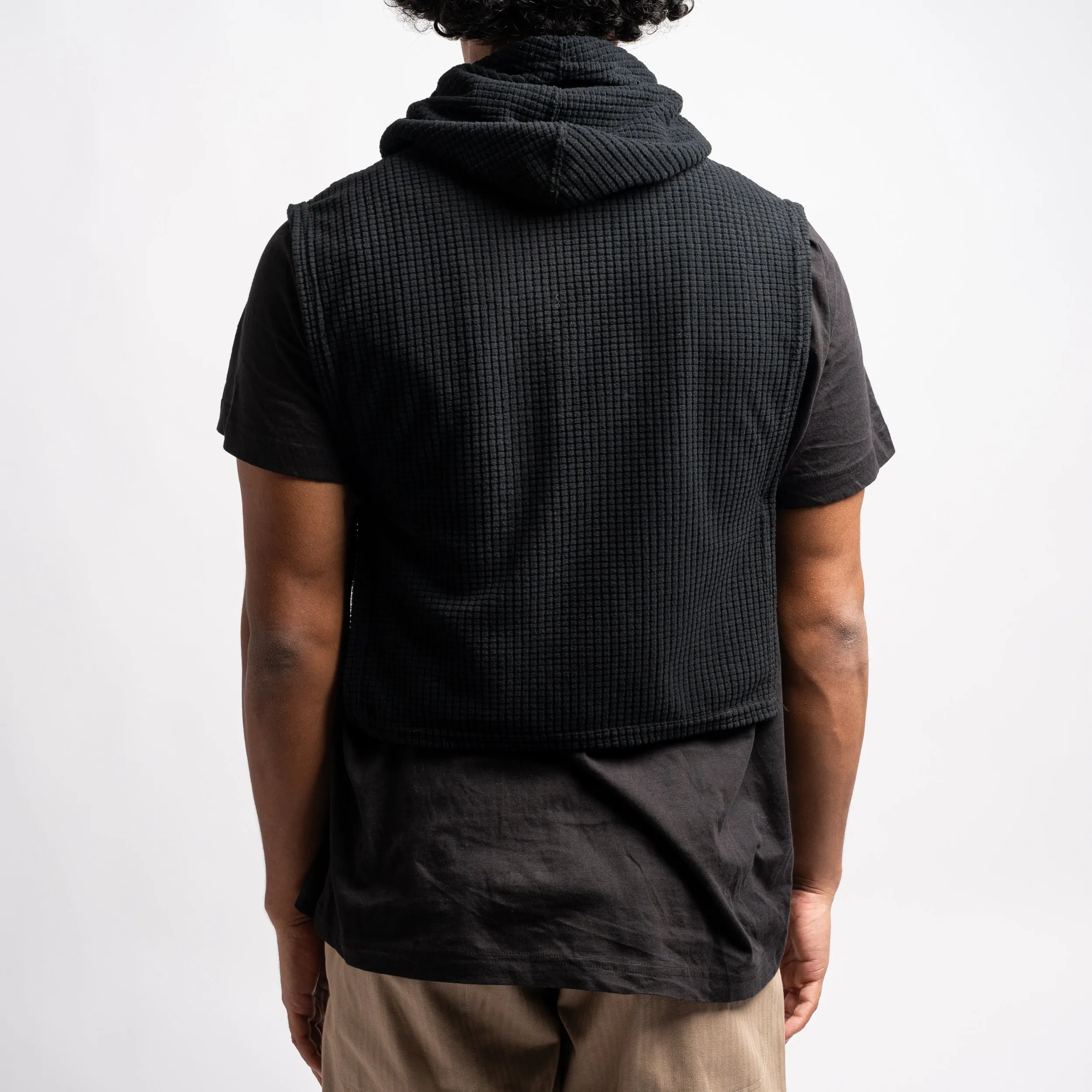 EG Hooded Interliner 23F1B006 Black Waffle