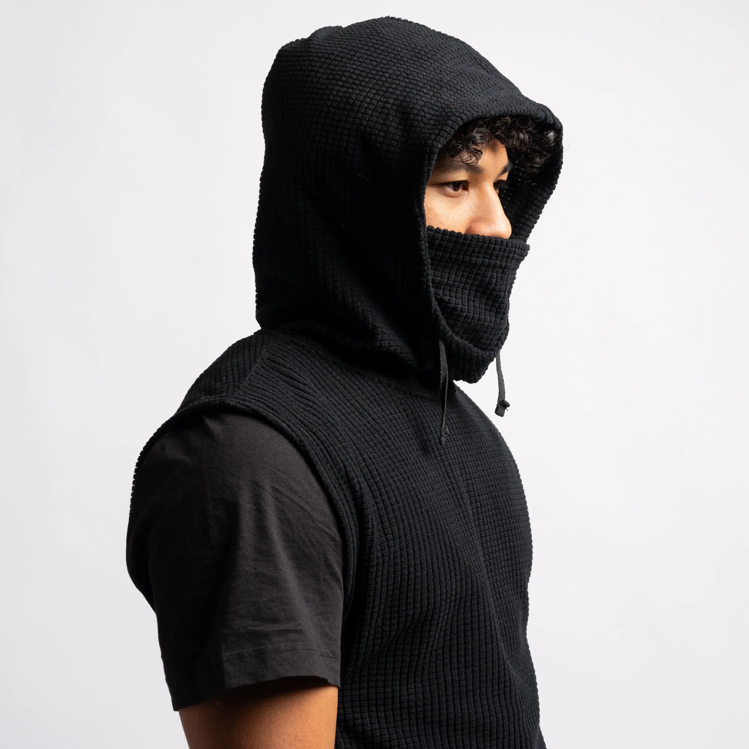EG Hooded Interliner 23F1B006 Black Waffle