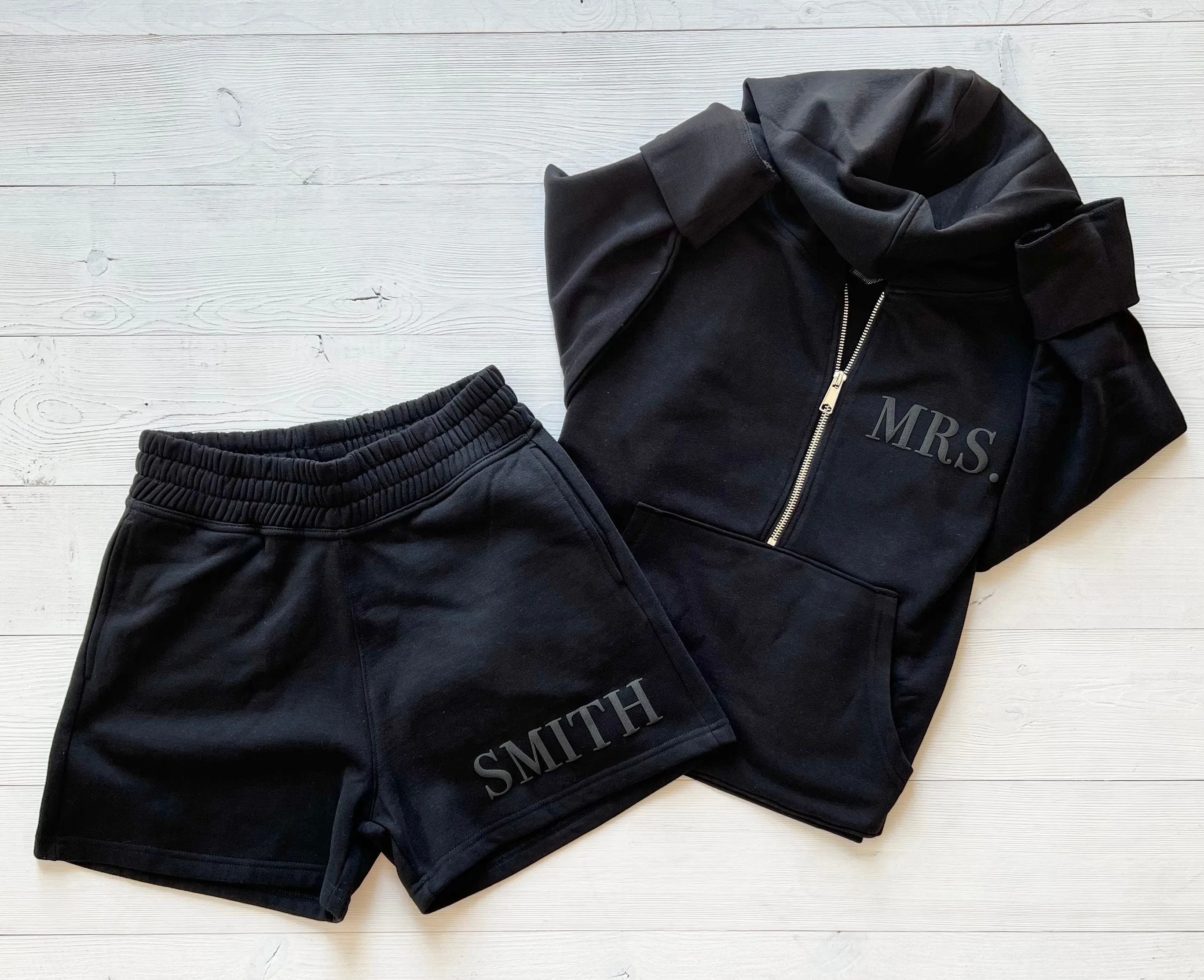 Embossed Sweatsuit for Bride