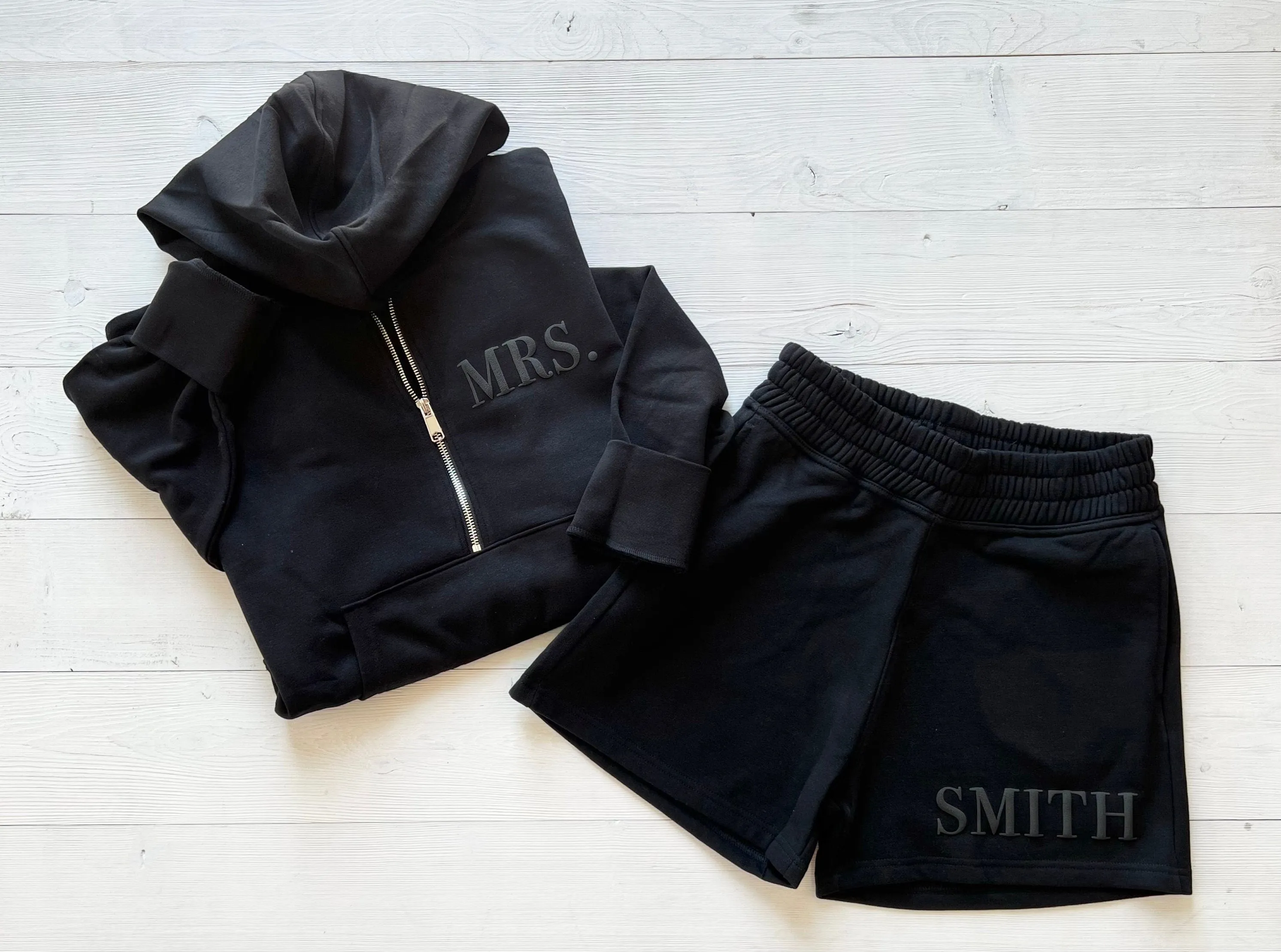 Embossed Sweatsuit for Bride