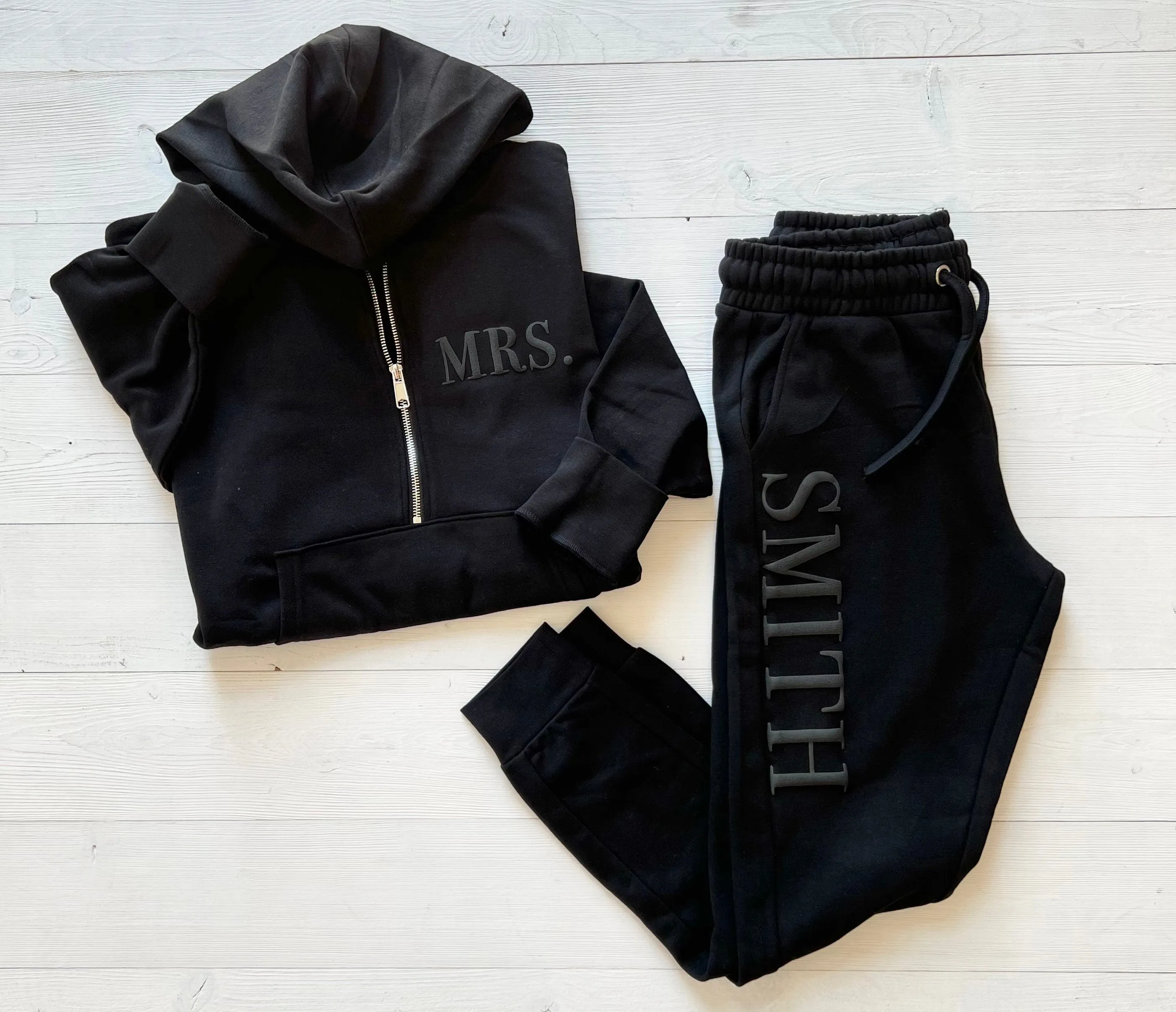 Embossed Sweatsuit for Bride