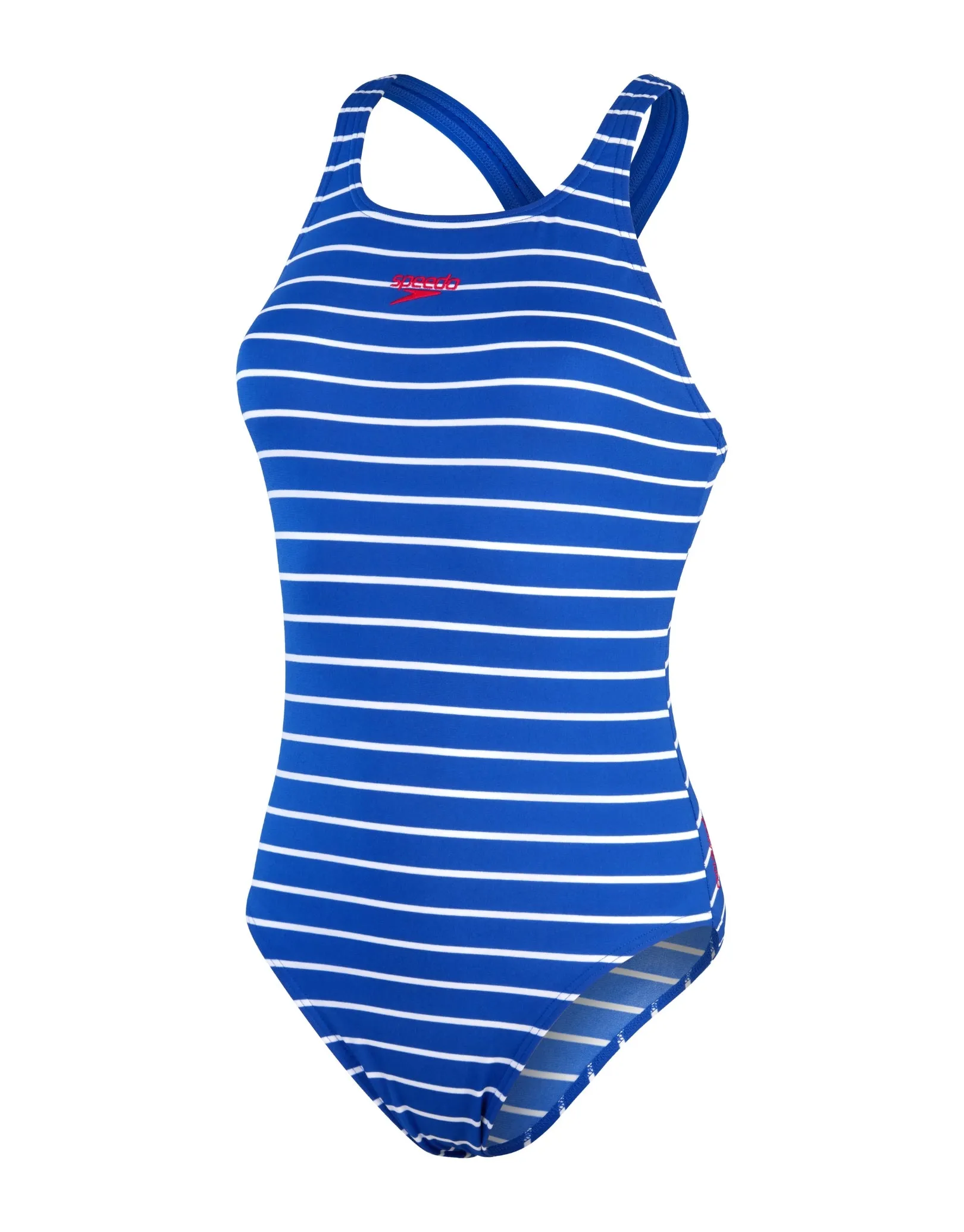 Endurance  Printed Medalist Swimsuit - Blue/White