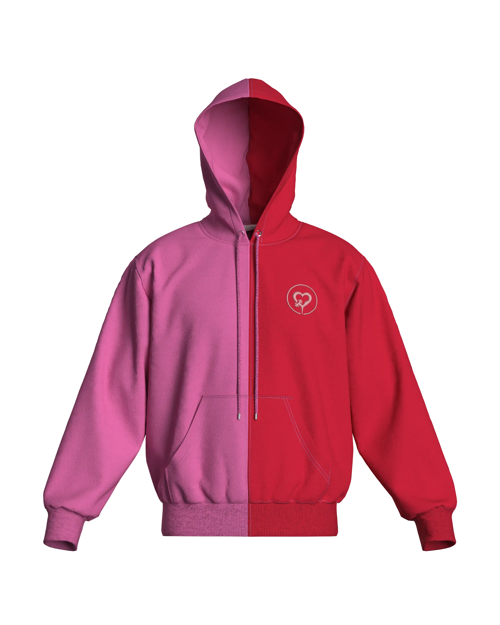 Exclusive: Pink & Red So Shadey Hoodie & Bottom