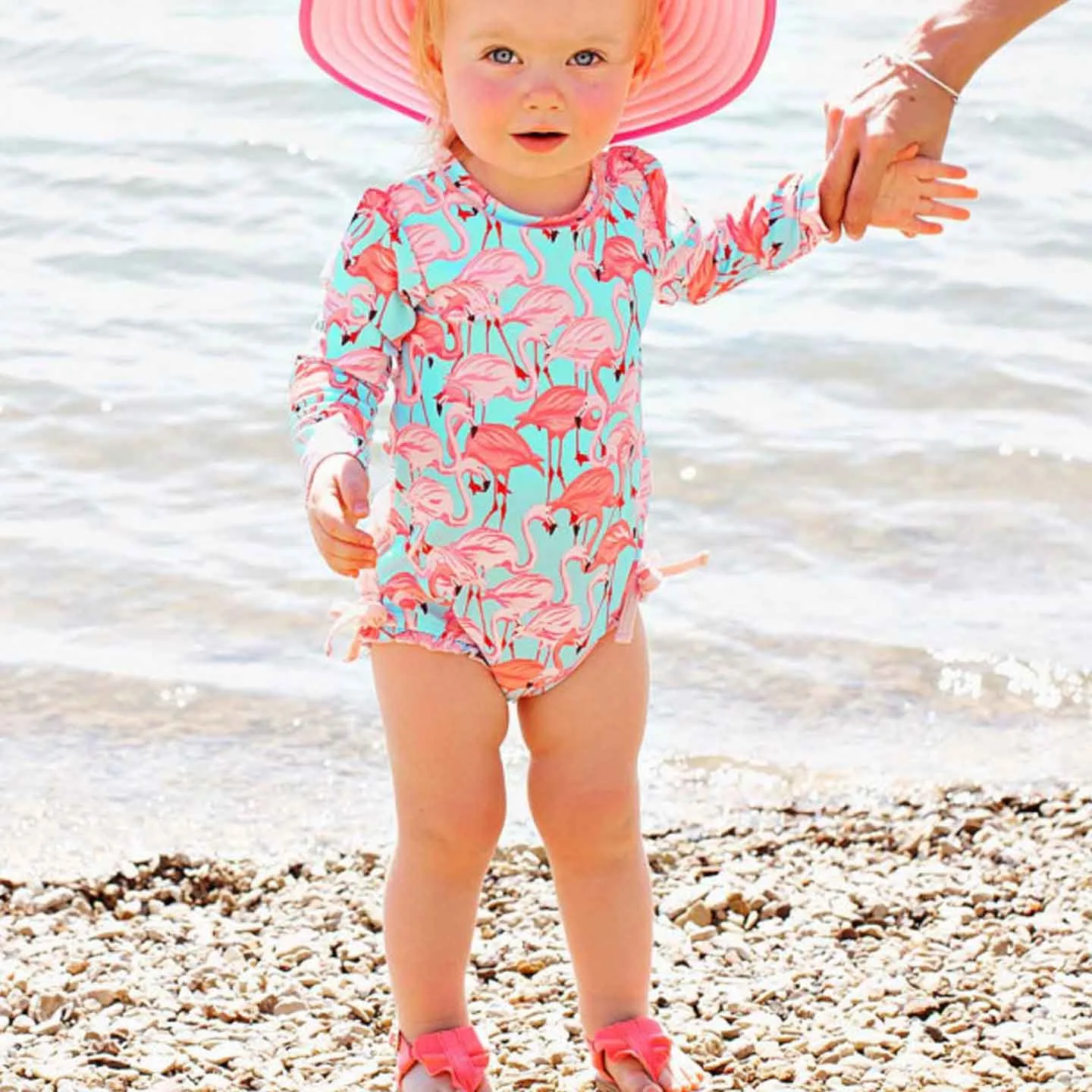 Fab Flamingo One Piece Rash Guard