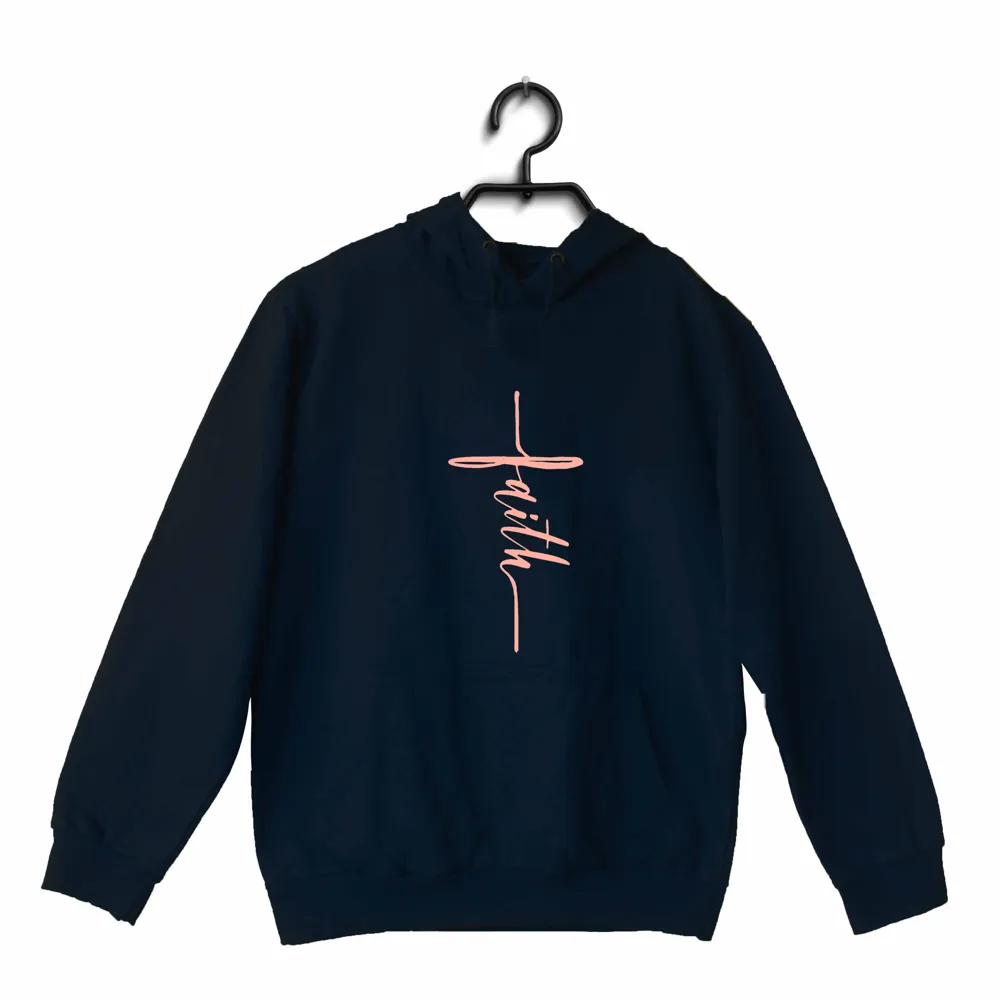 Faith in cross shape Christianity     Hooded SweatShirts