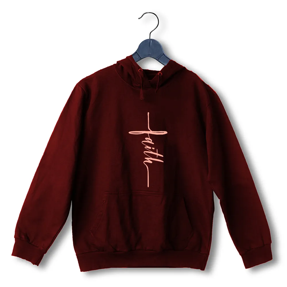 Faith in cross shape Christianity     Hooded SweatShirts