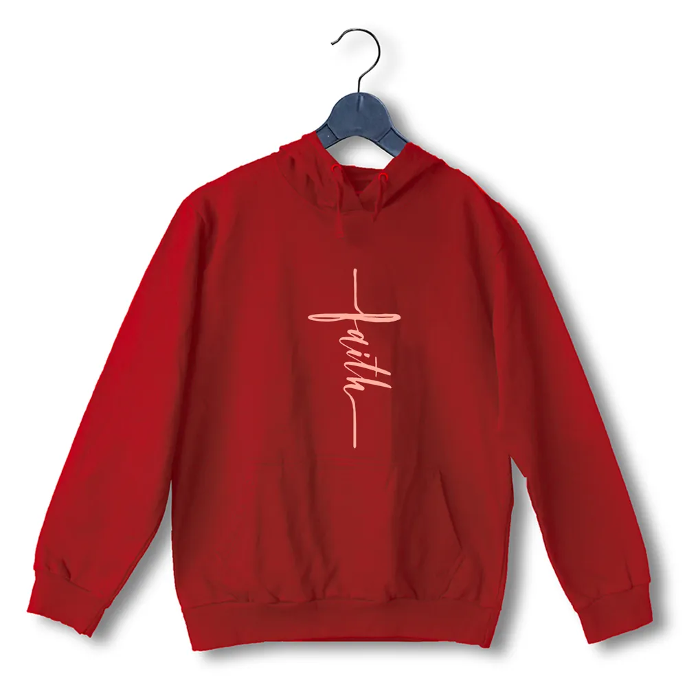 Faith in cross shape Christianity     Hooded SweatShirts