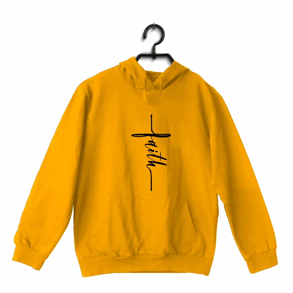 Faith in cross shape Christianity     Hooded SweatShirts