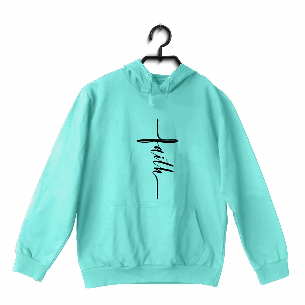 Faith in cross shape Christianity     Hooded SweatShirts