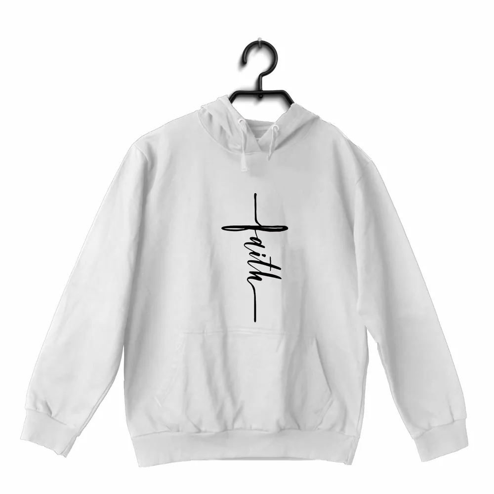 Faith in cross shape Christianity     Hooded SweatShirts