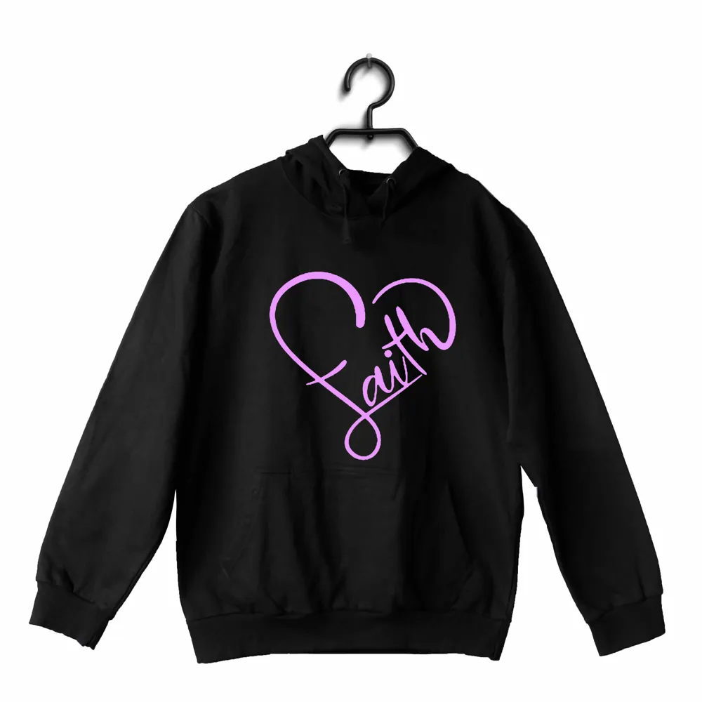 Faith in heart shape Christianity     Hooded SweatShirts