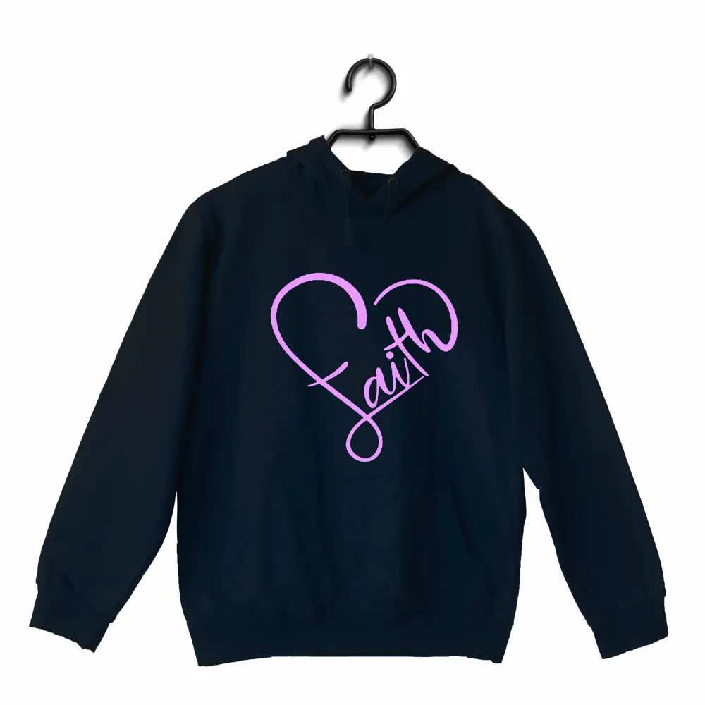 Faith in heart shape Christianity     Hooded SweatShirts
