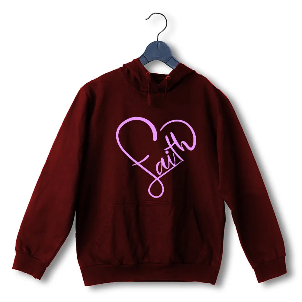 Faith in heart shape Christianity     Hooded SweatShirts