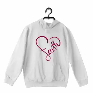 Faith in heart shape Christianity     Hooded SweatShirts