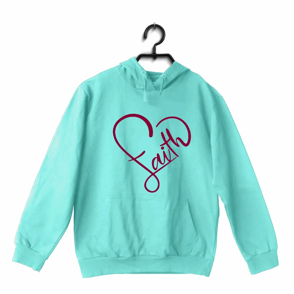 Faith in heart shape Christianity     Hooded SweatShirts