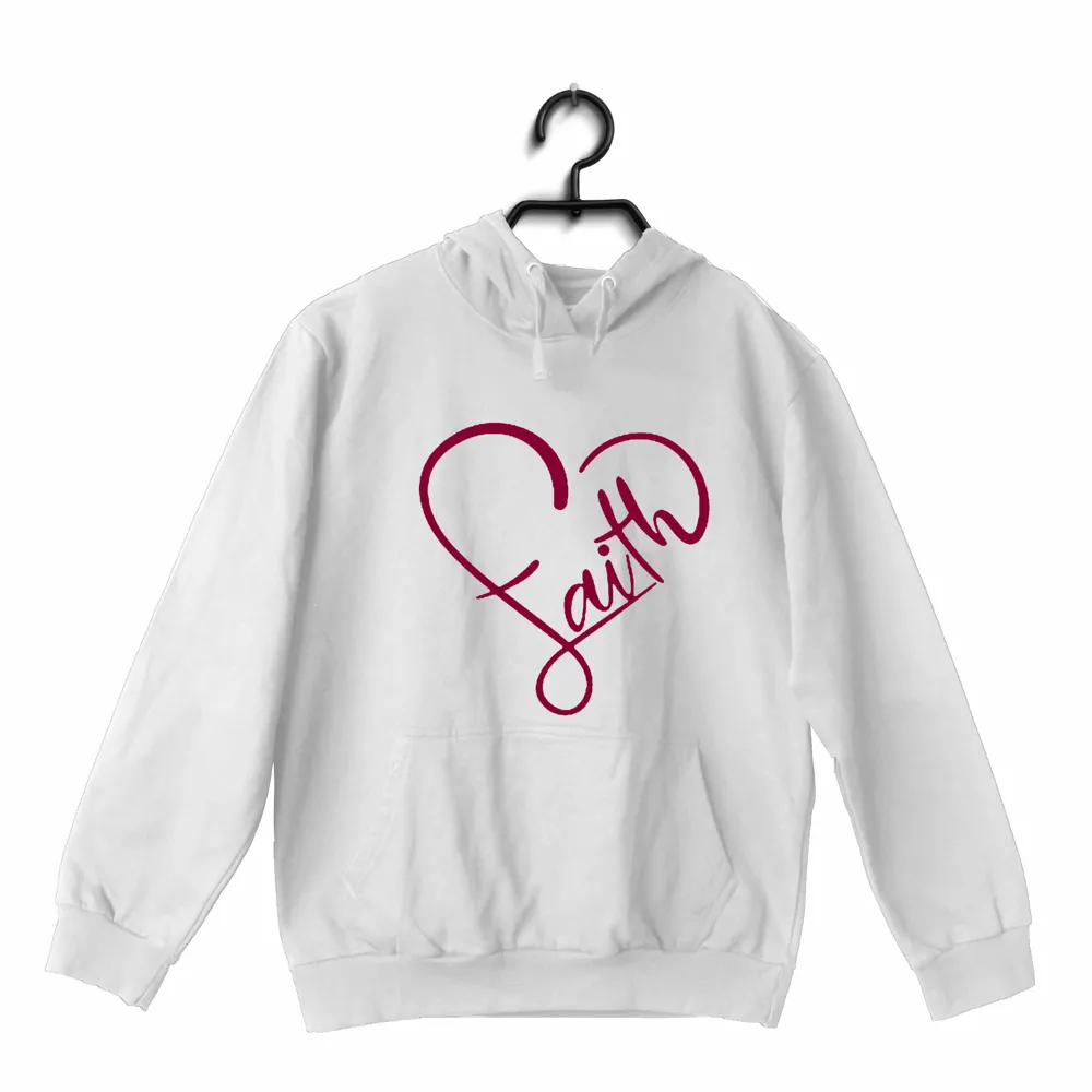 Faith in heart shape Christianity     Hooded SweatShirts