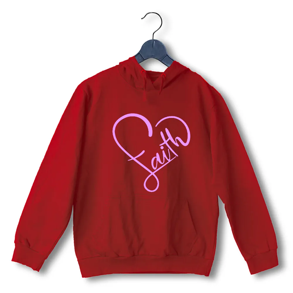 Faith in heart shape Christianity     Hooded SweatShirts