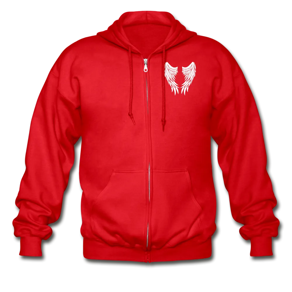Fiancé  Guardian Angel Gildan Heavy Blend Adult Zip Hoodie