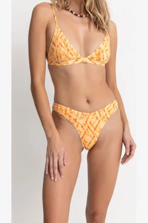 FIESTA TIE DYE HI CUT PANT - ORANGE