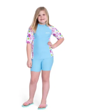 Fitted Rash Guard Set - Mallowberry