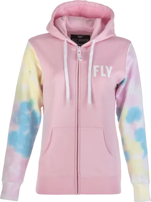 FLY RACING 358-00712X Women's Tie-Die Zip Up Hoodie