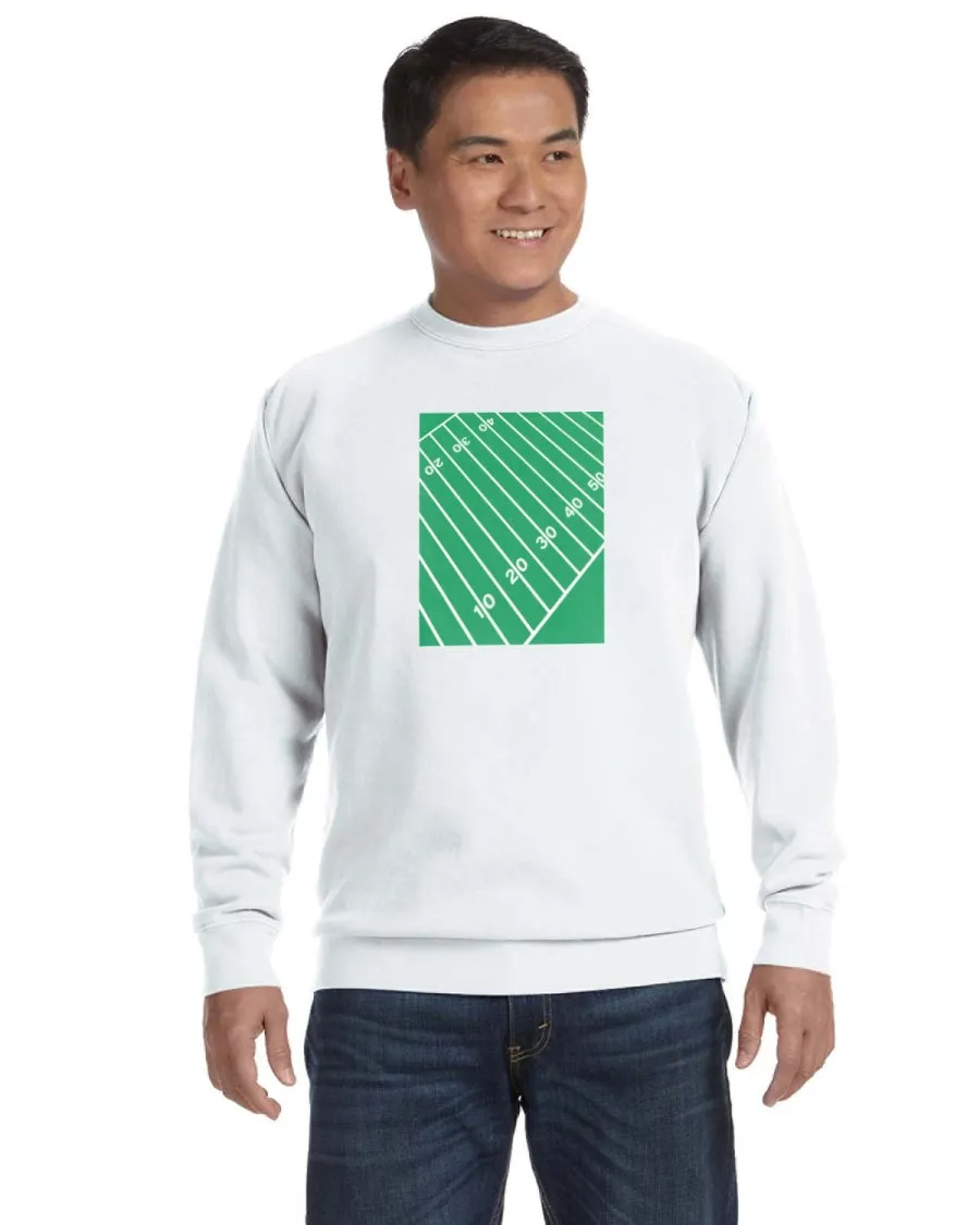 Football Field Crewneck Sweatshirts
