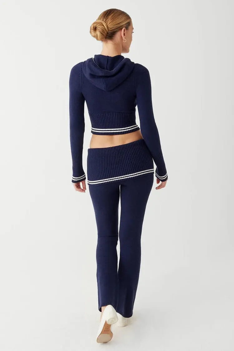 Frankies Bikinis Aimee Cloud Knit Flare Pant as seen on Malin Andersson
