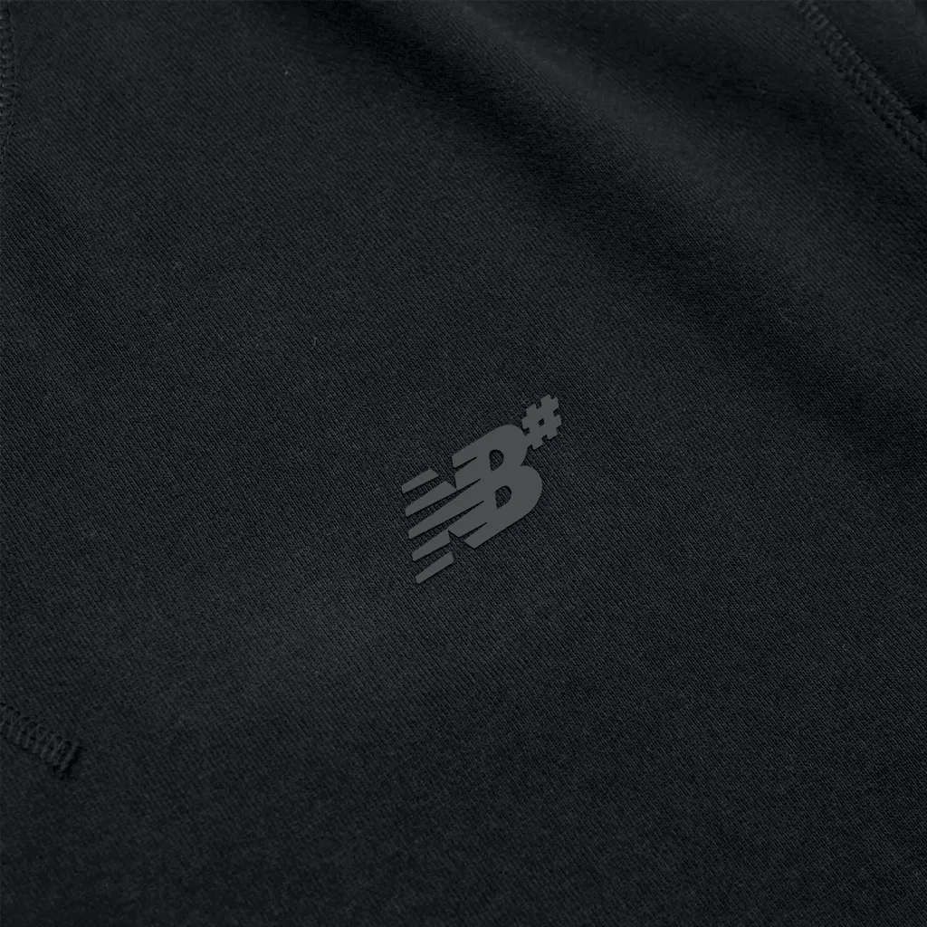 French terry crew - Black
